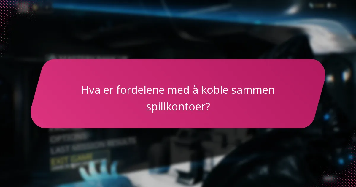 Hvordan kobler jeg sammen spillkontoene mine?